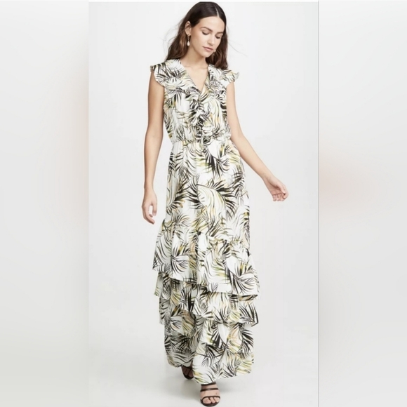 Misa Los Angeles Palm Print Dress - Picture 1 of 7